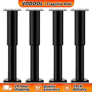 4 Pcs Adjustable Bed Support Legs 9.8-16.9in Metal Heavy Duty Furniture Legs for Bed Frame