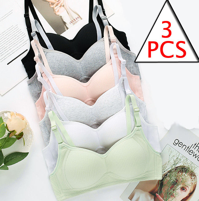3 PCS training bras for girls teenage underwear kids bras young