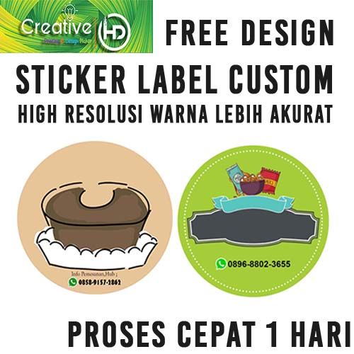 Sticker LABEL PRODUK CUTTING MURAH + cutting | Lazada Indonesia
