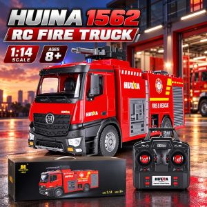 HUINA 1562 RC Fire Truck 1:14 Scale Remote Control Bomba Toy with Rechargeable Battery | Ages 8+