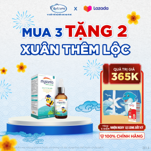 DHA cho bé Avisure Mysanta DHA dầu omega thực vật tảo biển Hà Lan không tanh 20ml