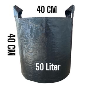 planter bag 50 liter ukuran 40×40 pot hitam silinder