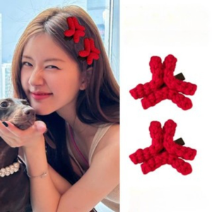 Red Angry Hairpin Fun Awkward Funny Hair Accessories for Girls Humorous Headdress Cute Outfit