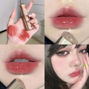 CAPPUVINI Crystal Mirror Lip Gloss Nude Lip Tint Long Lasting Waterproof Lipstick Non-stick Cup