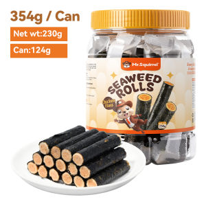 Mr.Squirrel Chicken Pine Seaweed Rolls 230g Ready to Eat Healthy Snacks
