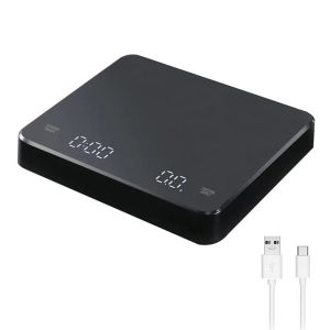 Digital Coffee Scale with Timer LED Screen Espresso USB 3kg Max.Weighing 0.1g High Precision Measures in Oz/ml/g Kitchen