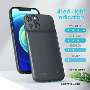 [JLK] Ốp lưng pin sạc dự phòng 6800mAh du lịch cho iPhone 13 14 15 16 Plus 17 Pro Max Air