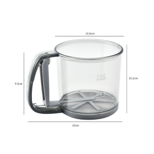 กระป๋องร่อนแป้ง กระชอน ตะแกรงร่อนแป้ง ที่ร่อนแป้งมือบีบ ที่ร่อนน้ำตาล กระป๋องร่อนแป้ง ถ้วยร่อนแป้ง ร่อนแป้งเค้ก โรยไอซิ่ง กระชอนร่อนแป้ง รูตะแกรงความละเอียดสูง ช่วยให้ได้แป้งเนื้อเนียน อุปกรณ์เบเกอรี่