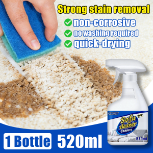 💧Quick Dry No Need To Wash💧Sofa Cleaner 520ml Fabric Cleaner Carpet Cleaner Clean The Sofa Dry Cleaning Spray Sofa Spray Powerfully removes oil and stains leaving you with a fresh smell mattress cleaner Dry Cleaning Spray Fabric Stain Remover