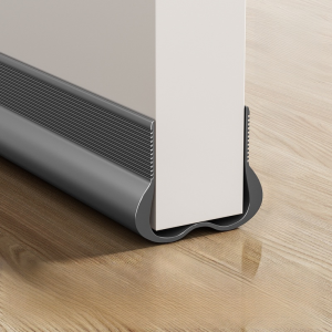 Curved Door Bottom Sealing Strip Reduce 80% Noise Waterproof Insect-proof Strip Easy To Install