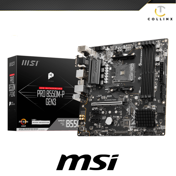MSI PRO B550MP GEN3 Motherboard DDR4 Boost Audio Boost Turbo M.2