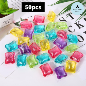 【50 pcs】Laundry Gel Beads Capsules Pods Detergent Concentrate Long-lasting Fragrance Random 洗衣凝珠