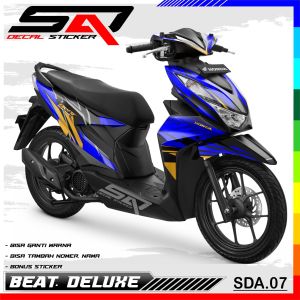 Decal Sticker Custoom Full Body BEAT DELUXE 2020-2023 Decal Stiker Variasi Motor BEAT DELUXE SDA.07