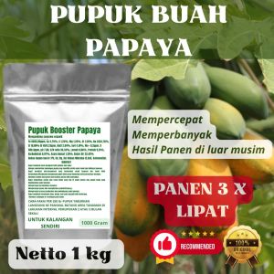 Pupuk Booster Papaya Pelebat Organik Cepat Berbuah Lebat Besar Anti Rontok Pembesar Papaya