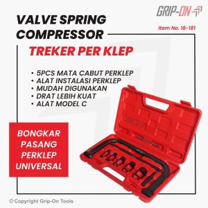 Grip-On Valve Spring Compressor + 5Pcs Adaptor / Treker Perklep + 5 Mata 18-181