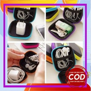 Dompet Mini Headset Earphone Kotak Headset Mini Tempat Penyimpanan Kabel Charger Koin Serbaguna