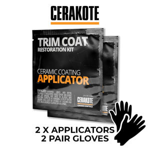 CERAKOTE Ceramic Trim Coat Kit - Quick Plastic Trim Restorer Restoration to Last Over 200 Washes! - Restores car/motorcycle/boat NEW PACKAGING