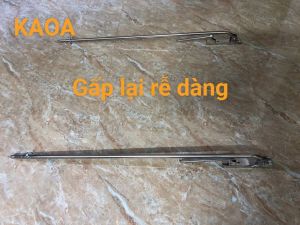 Thanh móc màn gấp gọn dạng rút SU 304. 1 bộ ( 2 cái )  bảo hành 24 tháng