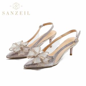 Sepatu Heels 5cm Wanita Import Sepatu Pita Trendy 4411