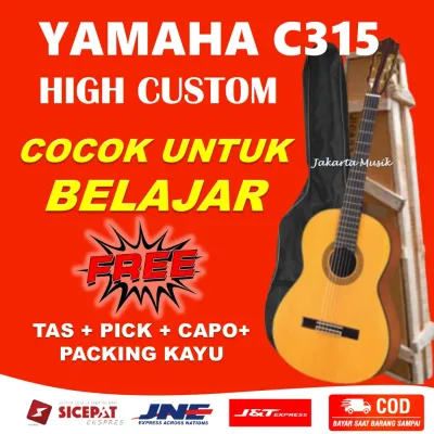 Gitar Akustik Yamaha C315 Clasic Klasik Custom High Quality Senar Nilon Nylon Cocok Untuk Pemula Belajar