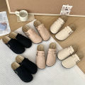Julyya Sandals For MEN&WOMEN Clogs Shoes Leather With Buckle Half Shoes. 