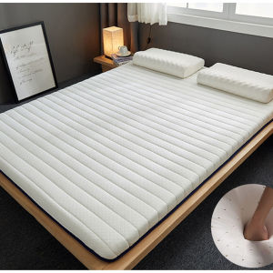 Latex mattress 2-inch gel memory foam mattress，ventilated design cool mattress cover removable and washable pillowcase anti-skid design