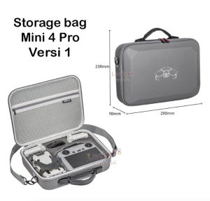 STARTRC Storage Box Carrying Case For DJI Mini 4 Pro Tas Gantung Samping Pinggang Anti Shock Anti Air Drone Bag Tas Portable Penyimpanan Accessories RC RC2 RC 2 Protector Baterai Screen Protector Waterproof