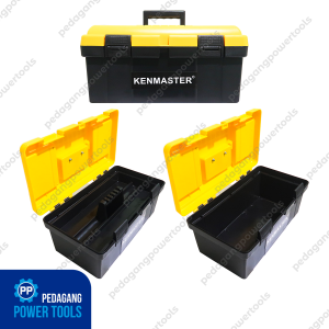 KENMASTER TOOL BOX BESAR 18" INCH PLASTIK KOTAK PERKAKAS TOOLKIT KUNCI