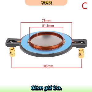YIBAR 34.4 44.4 51.3 72.2 74.5 lõi tweeter cuộn dây bằng giọng nói màng Titan phim treble Sửa chữa loa phụ kiện tự làm