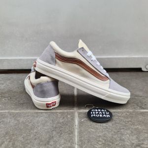 OBRAL SEPATU SNEAKERS VANSSE OLD SCHOOL GREY BROWN IMPORT QUALITY 36-43 SEPATU ABU CREAM MURAH SEPATU KANVAS KREM