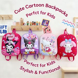 Childrens Schoolbag Girls Cute Cat Small Backpack Cartoon Schoolbag Small Bag Hard-shell double-shoulder backpack