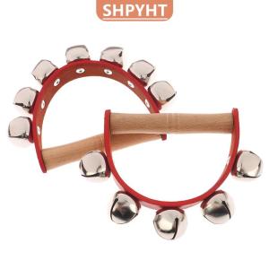 [COD] SHPYHT SPORTS Handbell Hand Bells With 5pcs 7pcs Jingle Bells Wood Handle Musical Instrument Bell Toy Gift For School Music Class Home Daycare