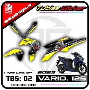 Sticker Striping Variasi Vario 125 2023 - Stiker Striping Motor Vario 125 2023. TBS.02