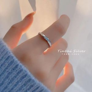 925 silver Blue Cloud Ring for Women Light Luxury Niche Design Open Index Finger Ring Simple Style 2026 New Year 2026
