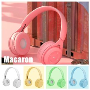 OHLALA MALAYSIA Macaron Wireless 5.0 Bluetooth Headset Y08 Hi-Fi Stereo Headset Audio Mp3 TF Card With