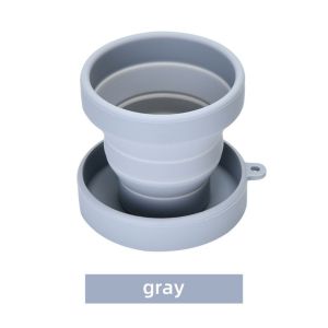 Silicone Foldable Water Cup 硅胶旅行折叠杯 Travel Portable Portable Portable Retractable Cup Brushing Cup