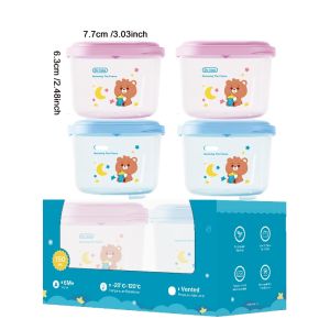 Dr.isla Baby Feeding Set 4 Pcs Food  PP Material Food Grade 150ml Bowl SF02