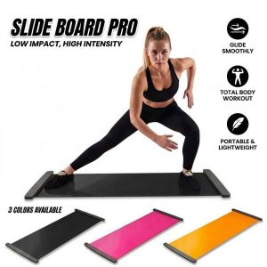 CHLOCH 140cm 180cm 200cm Fitness Glide Plate Smooth Multifunctional Core Training Board Aerobic Exercise Yoga Sliding Mat Home Fitness