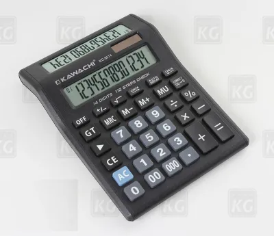 Kalkulator KAWACHI KC 8514 Dua Layar - 14 Digit - Kalkulator Bisnis - Kalkulator Dagang - Kalkulator Kasir