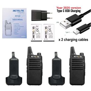Singapore Stock! Retevis RT622 x 2 pcs (1 pair) BLACK 2025 model upgraded USB-C charging port IMDA approved License free PMR446 Military grade (improved WLN KD-C1) UHF446.00625 MHz to 446.09375 MHz ultra slim powerful walkie talkie radio