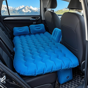 【COD】Portable Car Air Mattress for SUV/Sedan - Backseat Bed for Travel & Camping! Inflatable In-Car Mattress with Instant Pump & Storage Bag