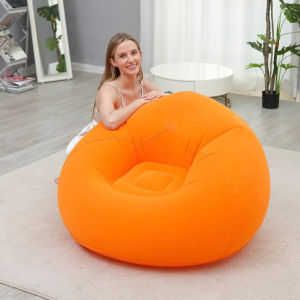 CUTEHOME Sofa Angin Santai Free Pompa Kursi Santai Dengan Sandaran Kaki Tiup Angin Lazy Bag Outdoor Lay Bag Indoor