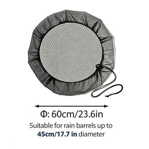Bucket Insect Proof Mesh Cover 60 80 100CM Rain Barrel Net Anti Mosquito Leaves Debris Guard