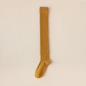 ถุงน่องฤดูหนาวของผู้หญิงเซ็กซี่และทันสมัยหิมะสีทึบกระชับหนาเทอร์รี่ภายในอบอุ่นและบางสาวJKถุงเท้ายาวเหนือเข่า