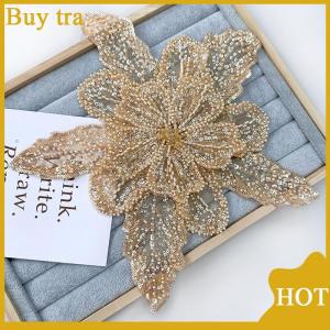 [Buytra] Sequin đính cườm hoa cổ áo đính Trắng ren thêu vá Corsage DIY trang trí váy cưới phụ kiện quần áo
