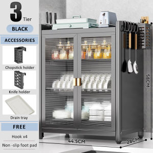 GSlife Rain‑Ready Anti‑Rust Carbon Steel Dish Rack Drainer Drying Rack | Heavy Duty 50 kg Load | Kitchen Countertop Plate Organizer Shelves Dust-proof Insect-proof