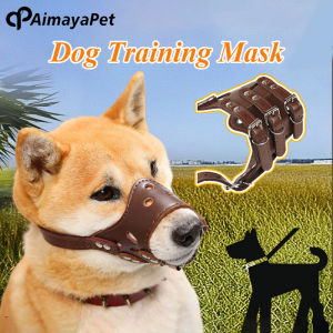 AimayaPet Dog Training Mask Prevent Calling Anti Biting Anti Eating Adjustable Mask Suitable for Any Dog Type