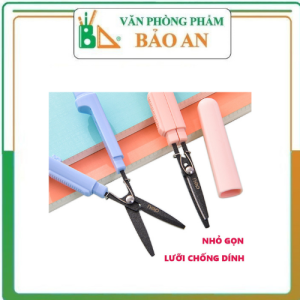 Kéo tiện lợi 105mm Deli - có khóa an toàn - 77761