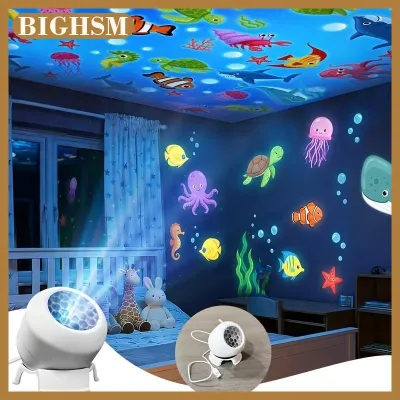 BIGHSM Led Đầy Sao Đại Dương Chiếu Ánh Sáng Điều Khiển Bằng Giọng Nói Xoay Năng Động Chiếu Đèn Cho Nhà Thông Minh Đảng Sử Dụng
