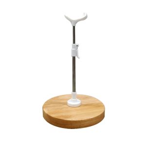 VJ5YE Đế Gỗ Giá đỡ búp bê Giá đỡ bằng thép không gỉ 1/3 1/4 1/6 1/8 Giá trưng bày búp bê Phổ thông Có thể điều chỉnh Phụ kiện búp bê